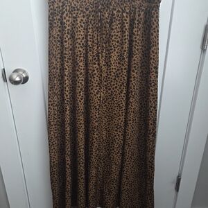 BlueTime Leopard Print Maxi Skirt